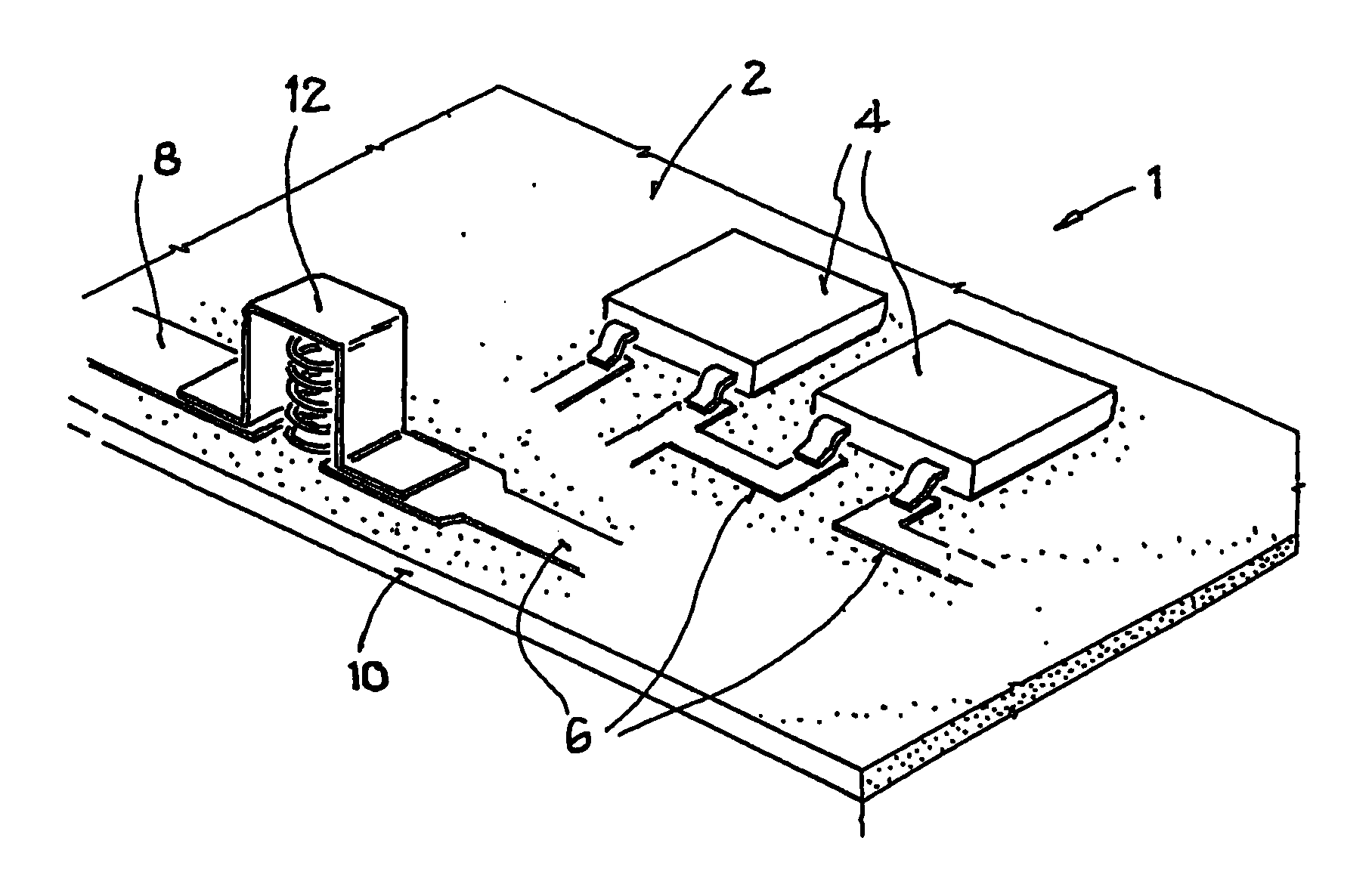 Electronic Assembly Having Stressable Contact Bridge with Fuse Function