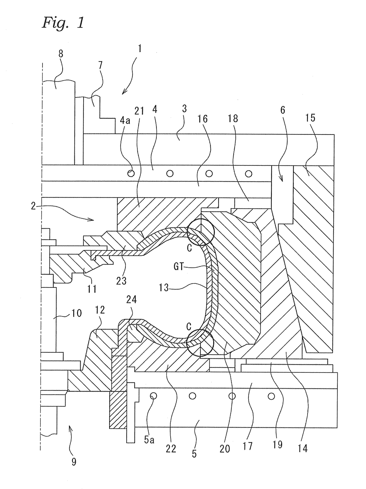 Tire vulcanization mold and pneumatic tire