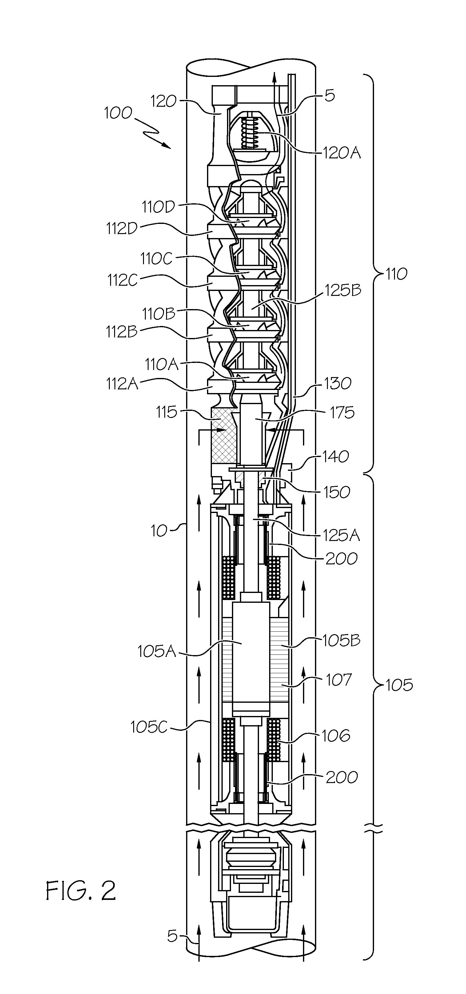 Radial bearings for deep well submersible pumps