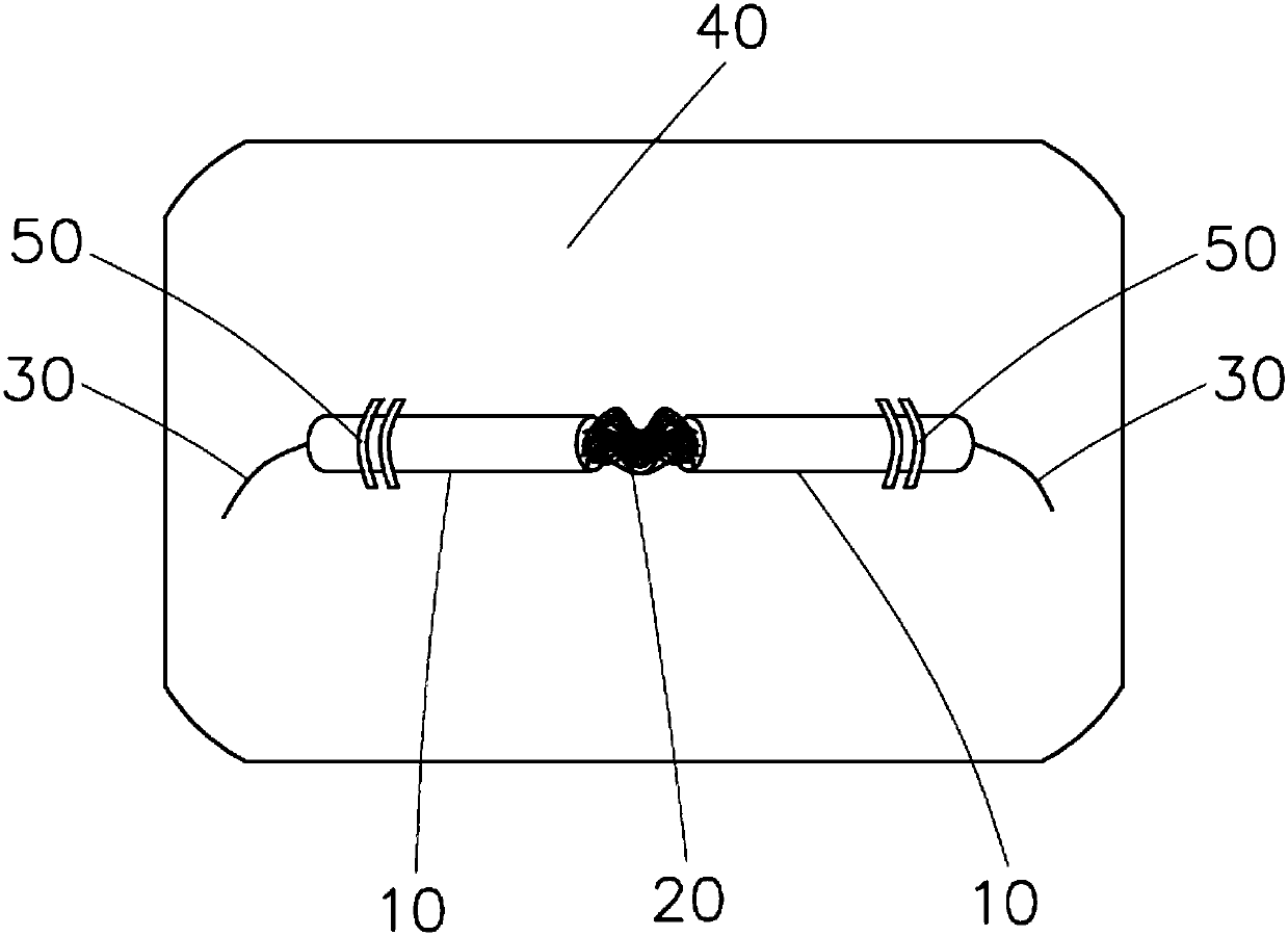 Butt joint type stress sensor