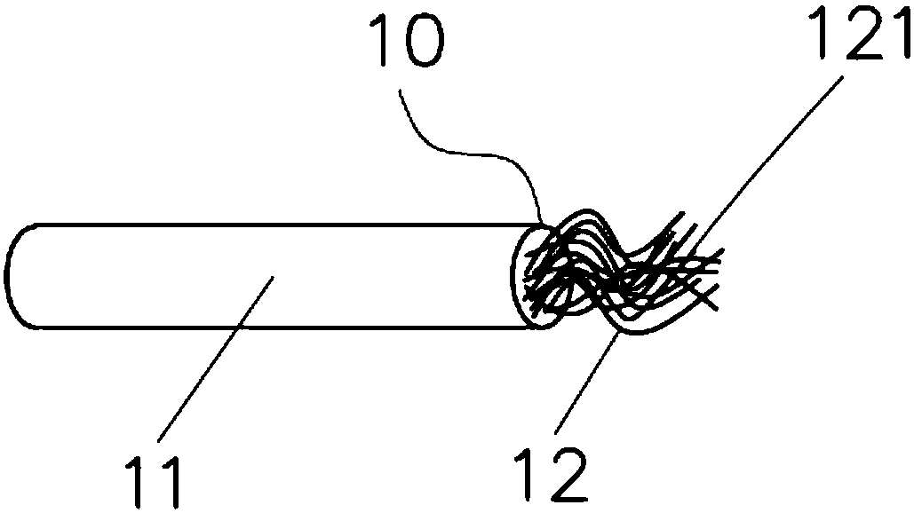 Butt joint type stress sensor