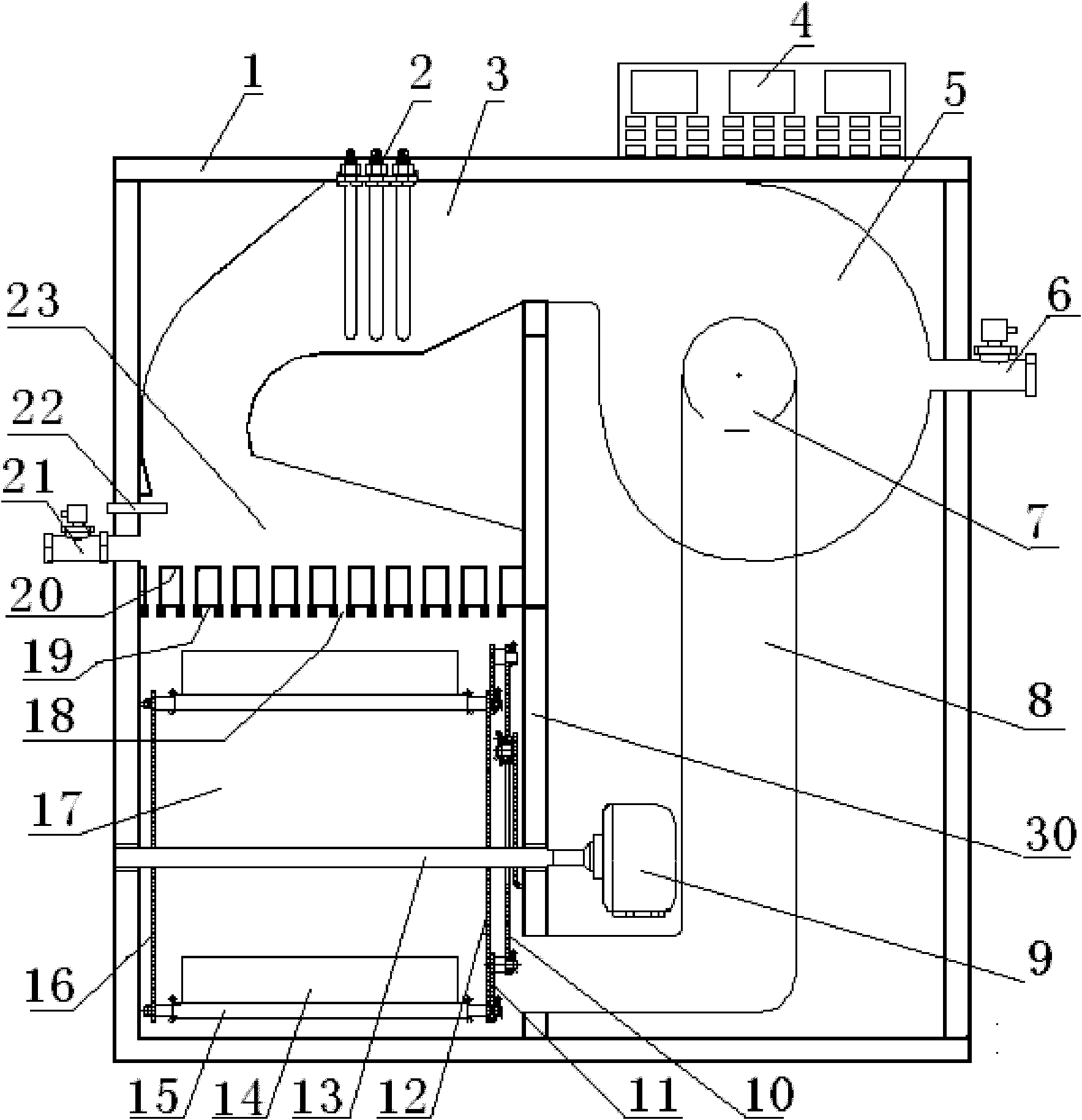 Pulsed gas jet impact drier