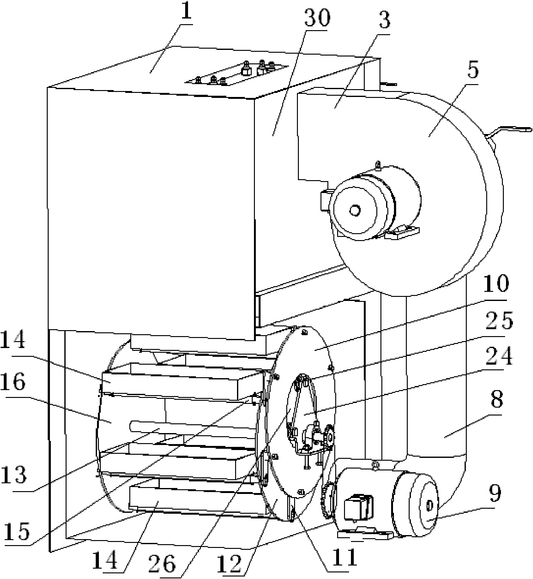 Pulsed gas jet impact drier