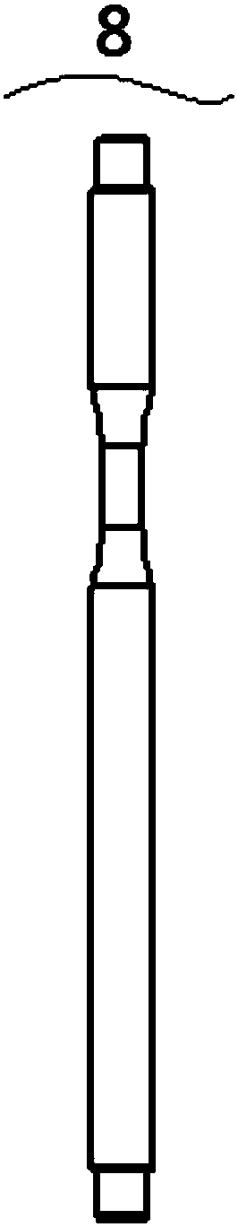 Matched technical pipe column for cable-type pumping unit