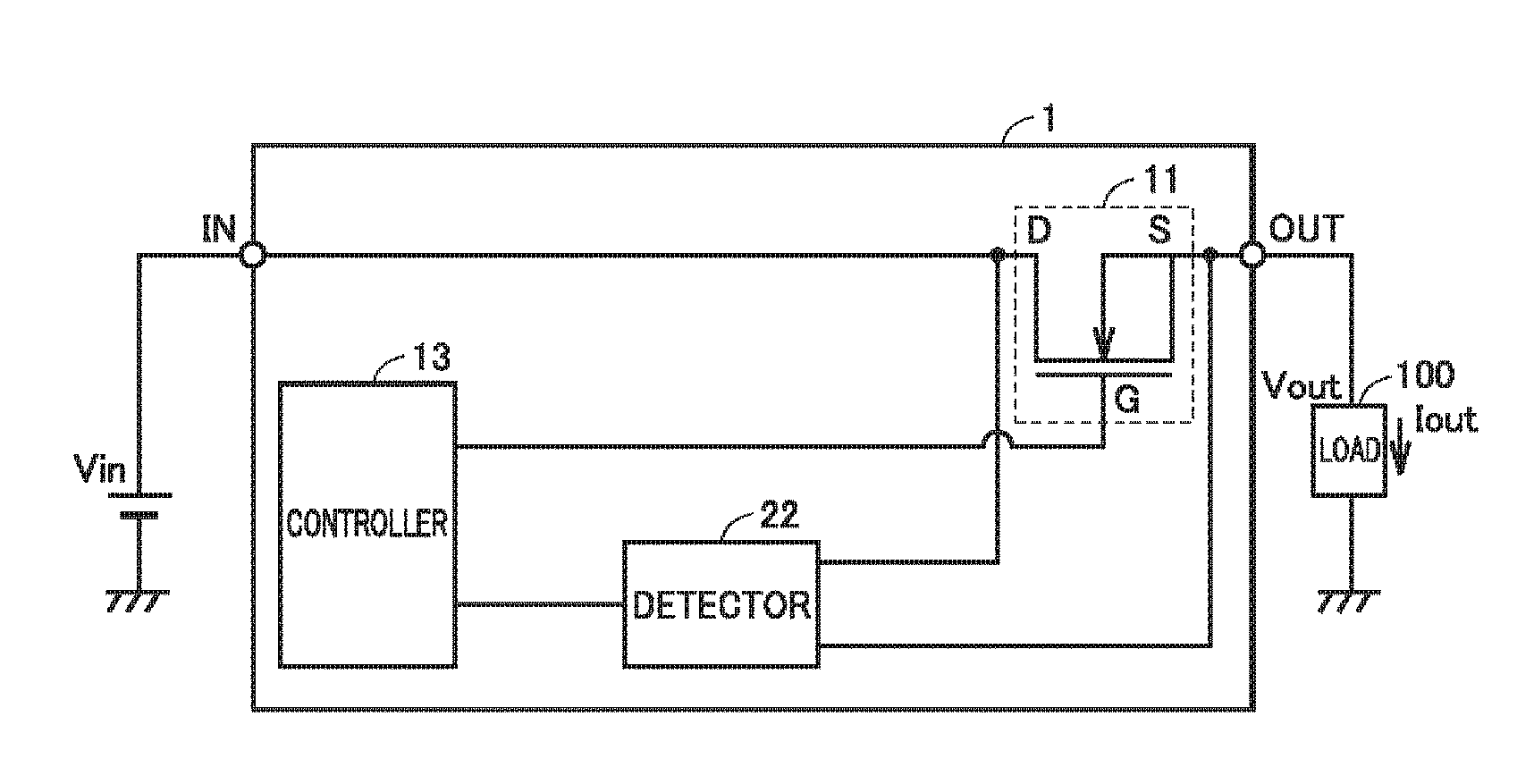 Overcurrent Protective Device, Electronic Apparatus, Integrated Circuit, and Signal Transmission Circuit