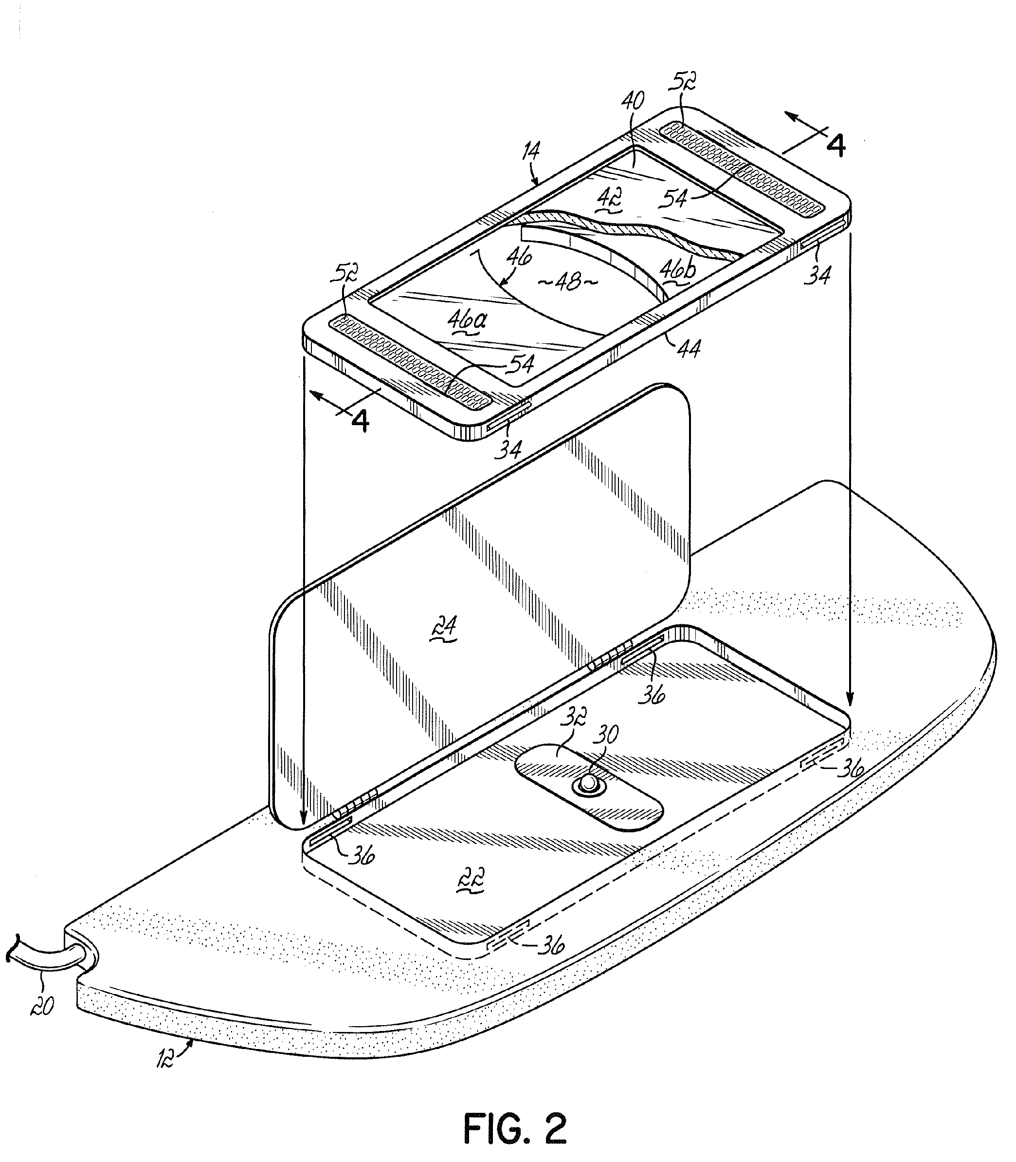 Automotive visor with illuminated mirror assembly