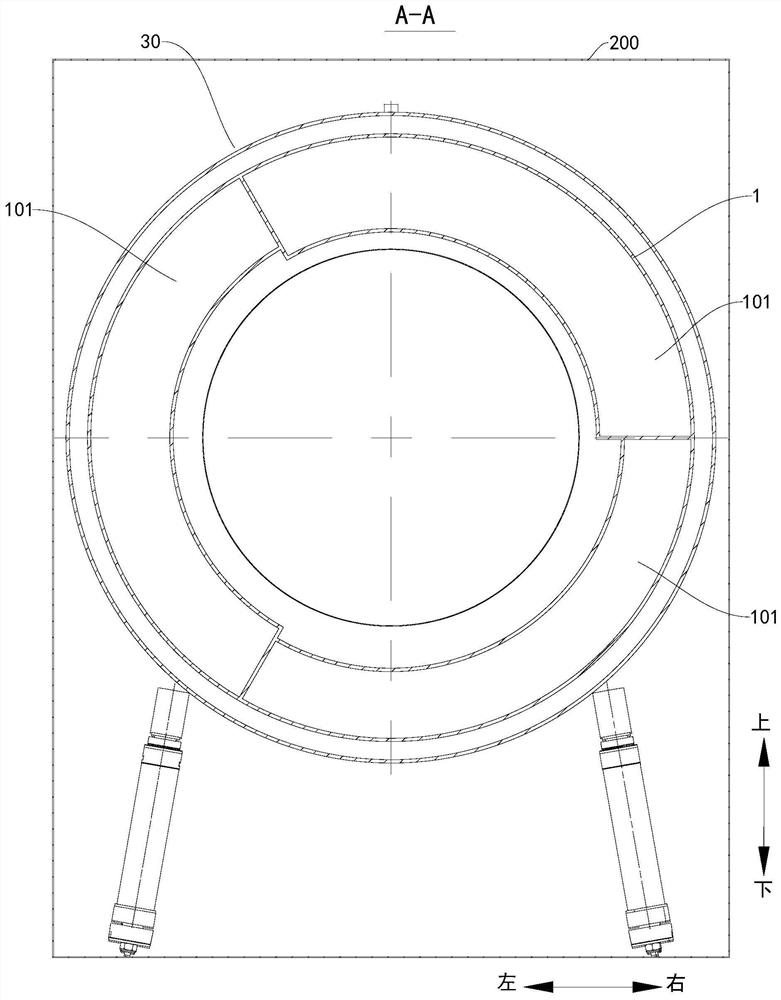 Laundry treatment device and balancing device for laundry treatment device