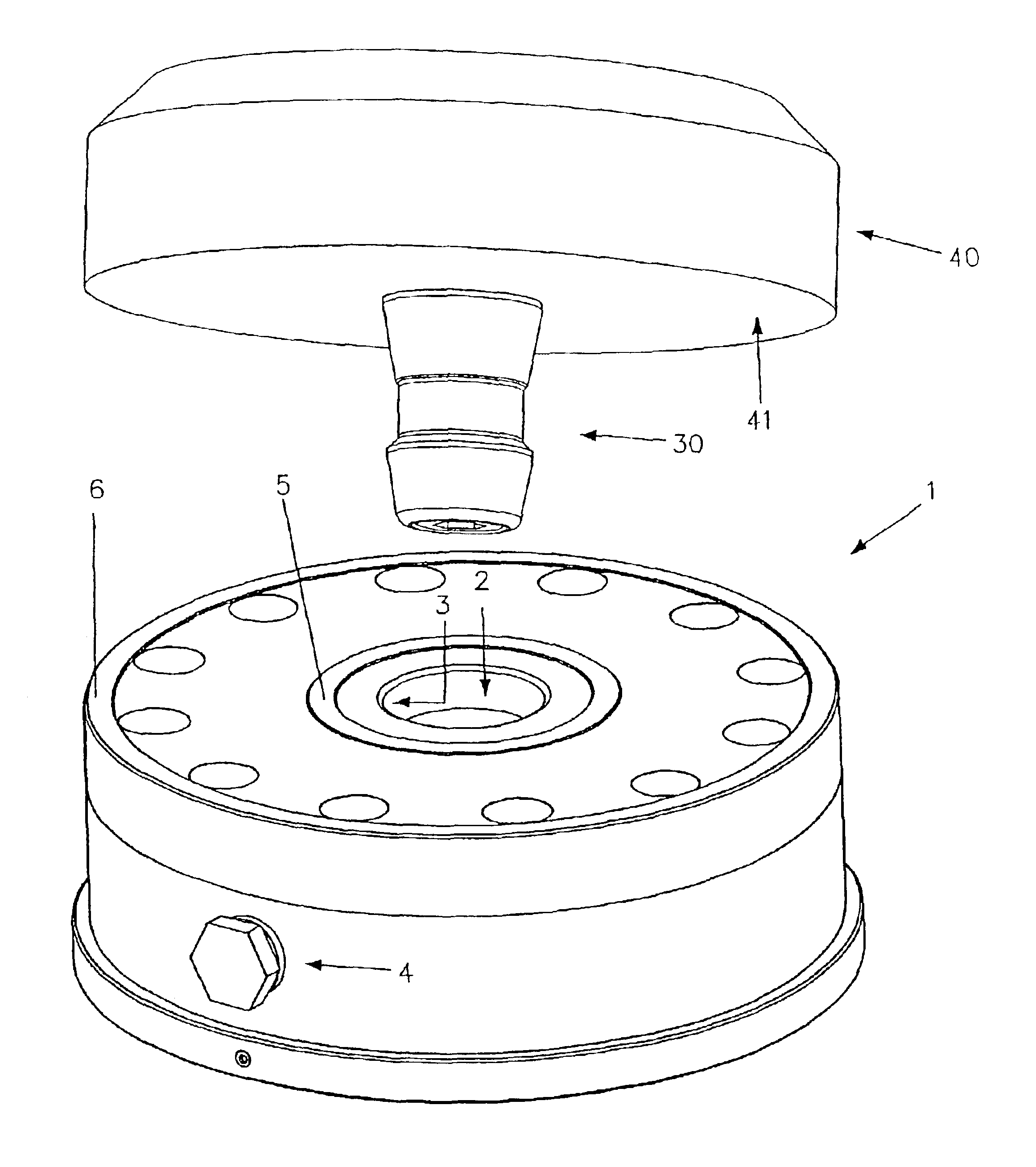 Clamping apparatus with a clamping chuck and a work piece carrier releasably connectable thereto