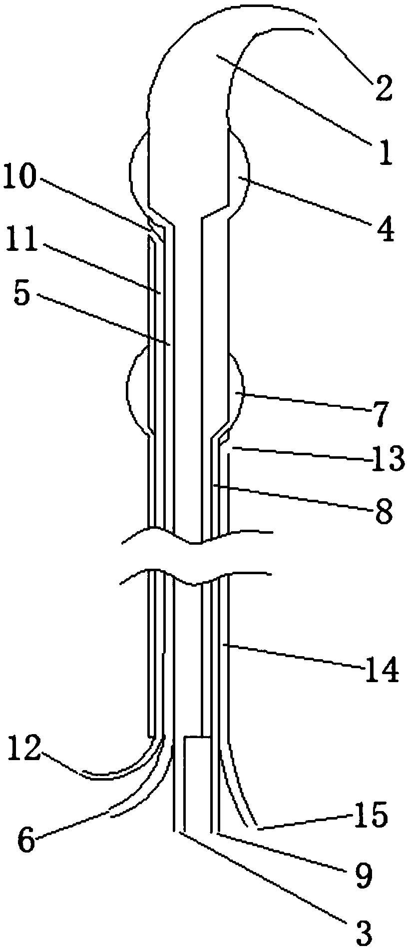 Perfusion-type aorta blocking double-balloon