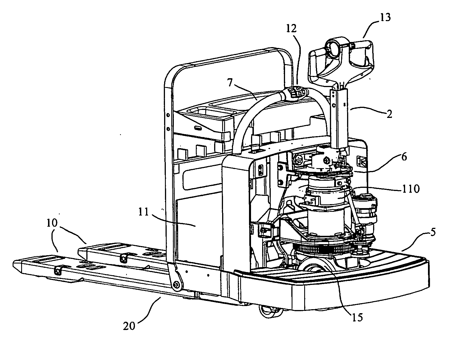 Coast control for motorized pallet truck