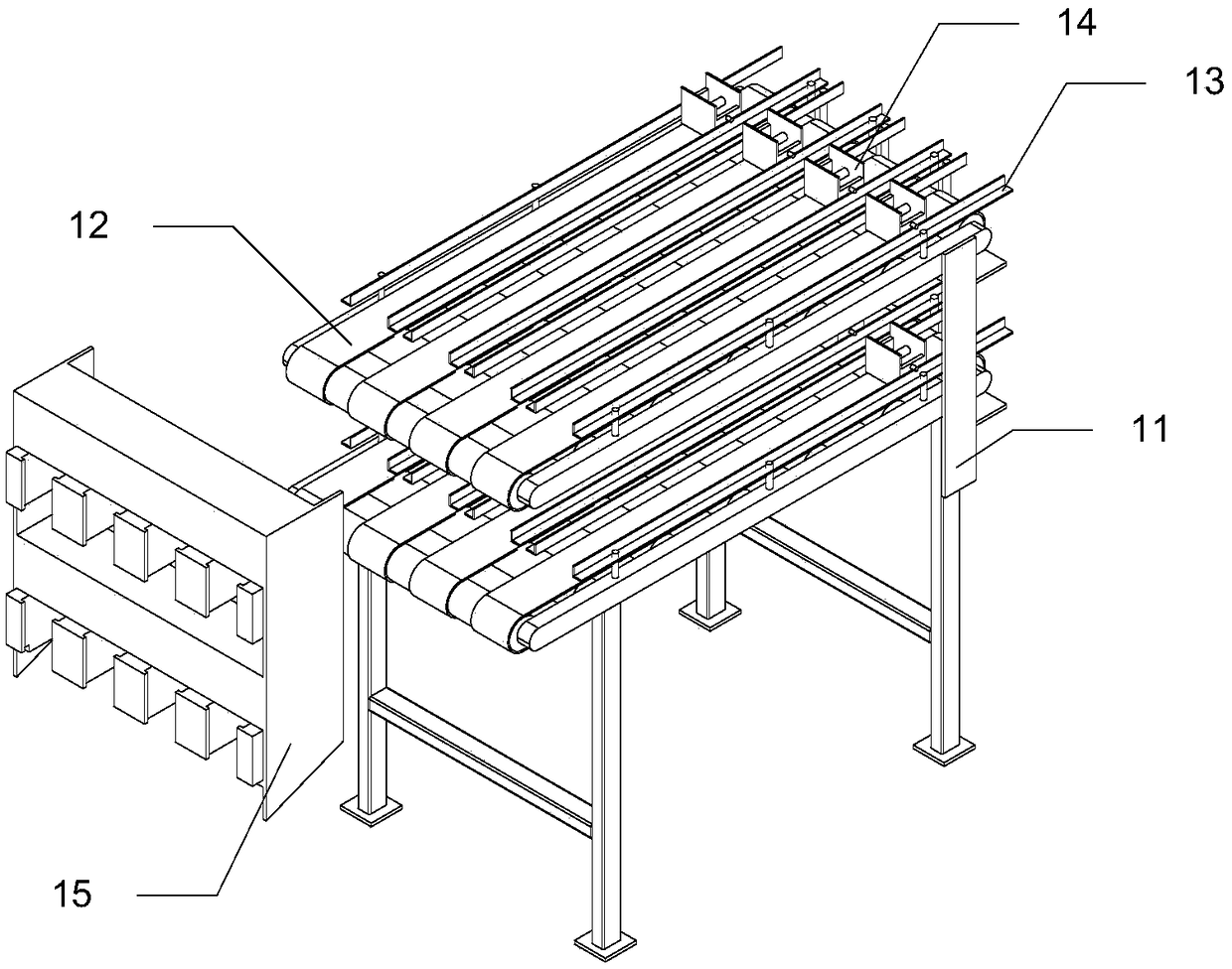 Automatic cake production system with discharge packaging function