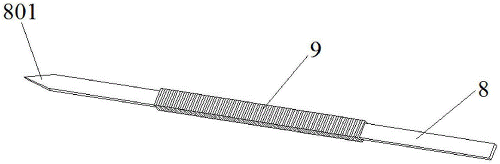 A manufacturing fixture and manufacturing method of moving iron unit square iron