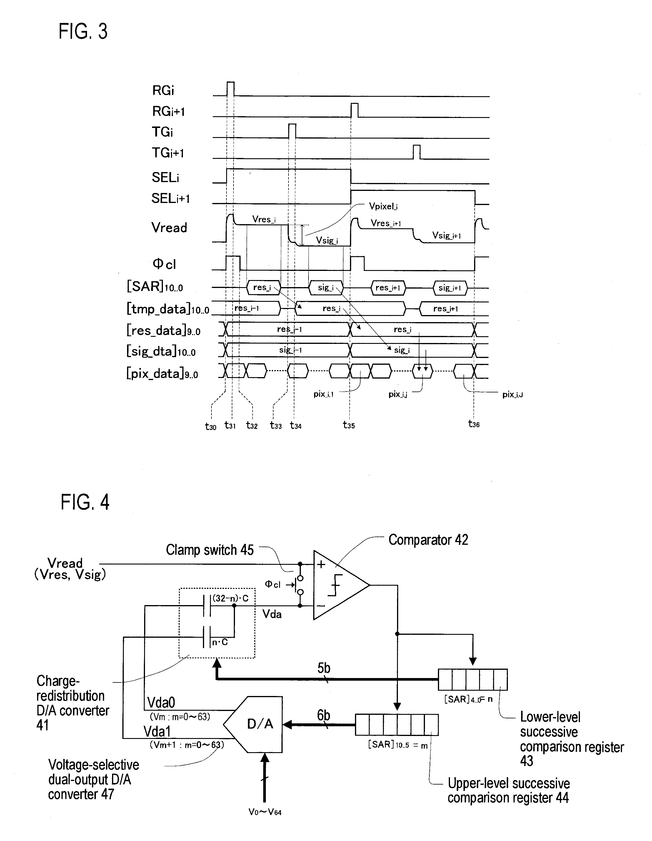 A/D converter unit for image sensor