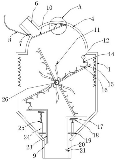 A feeding efficiency optimization device for production of anthranilic acid