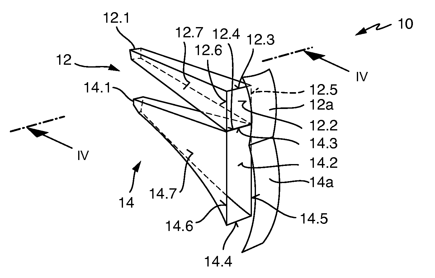 Light module for a motor vehicle headlamp, configured to generate a stripe-shaped light distribution