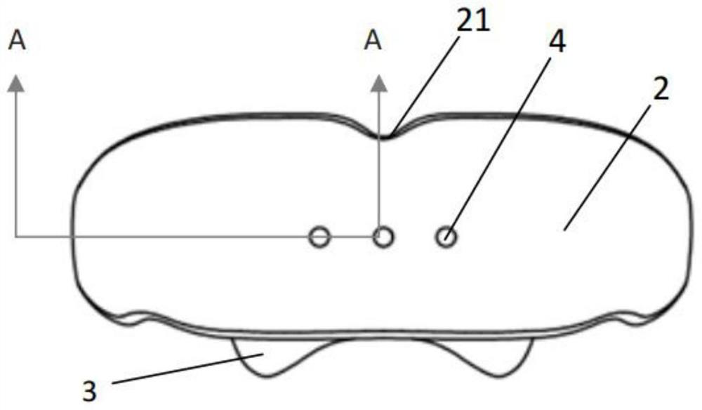 Induction appliance with thickness-adjustable occlusal pad in molar area