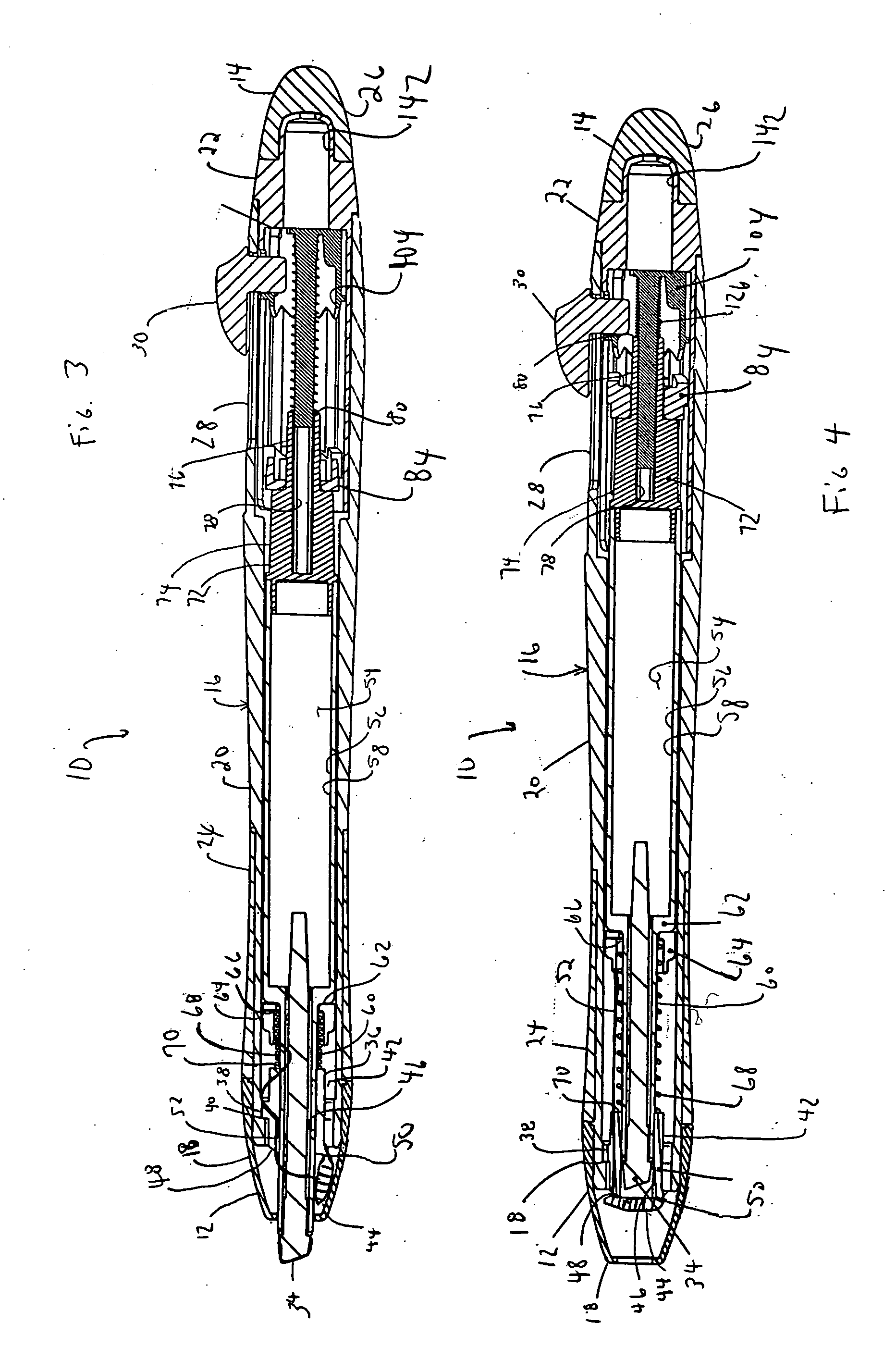 Retractable writing utensil