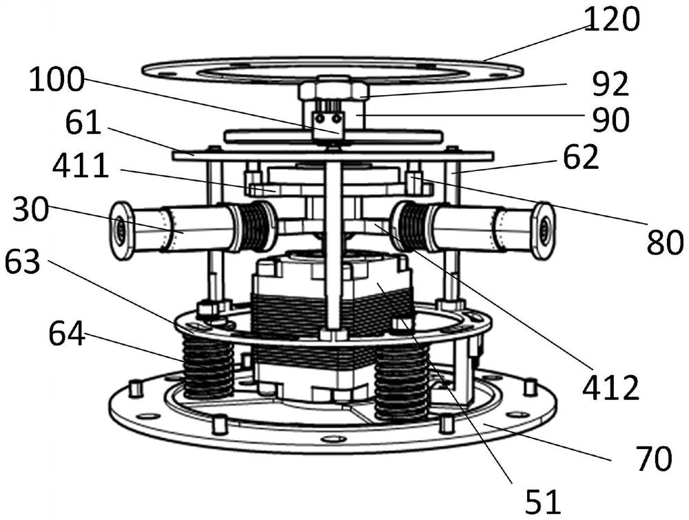 Separating and unlocking mechanism based on rotating electromagnet and separating and unlocking method