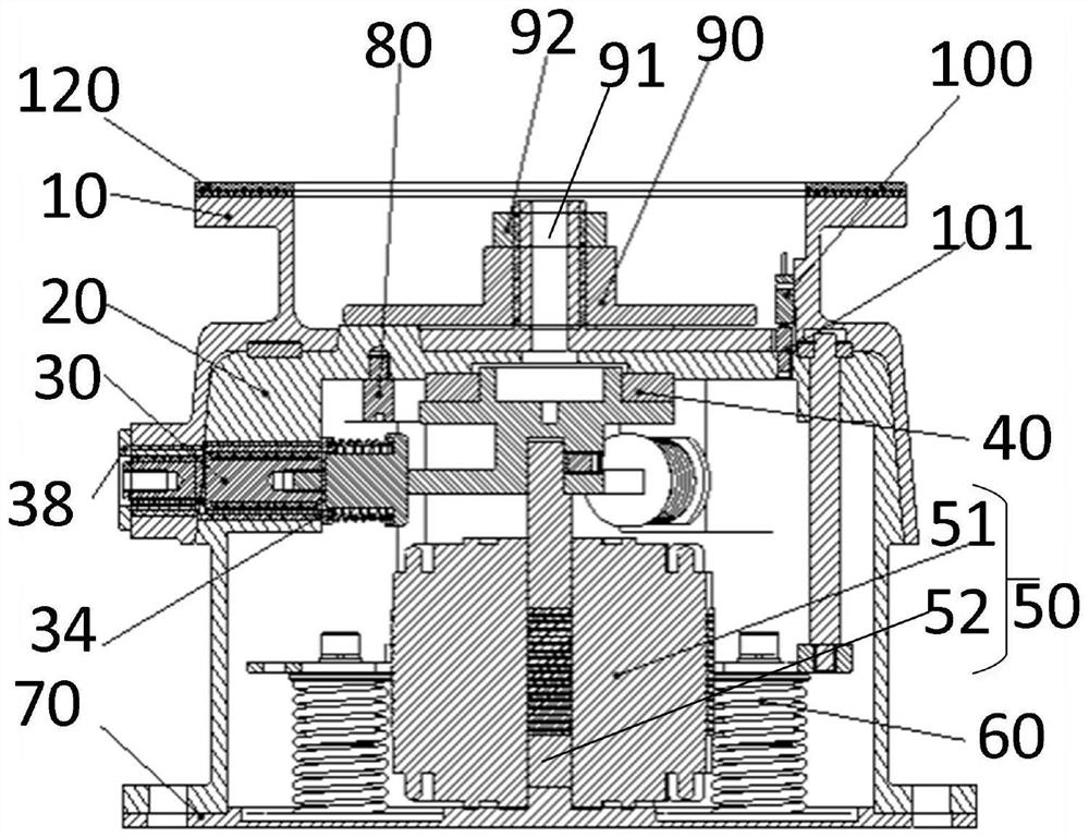 Separating and unlocking mechanism based on rotating electromagnet and separating and unlocking method