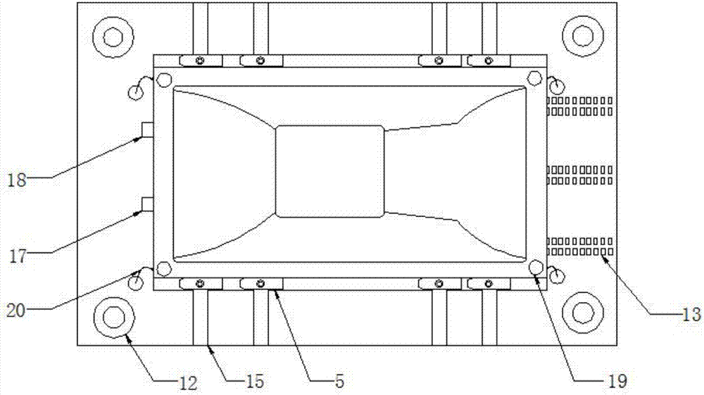 Stamping die for manufacture of automobile roofs