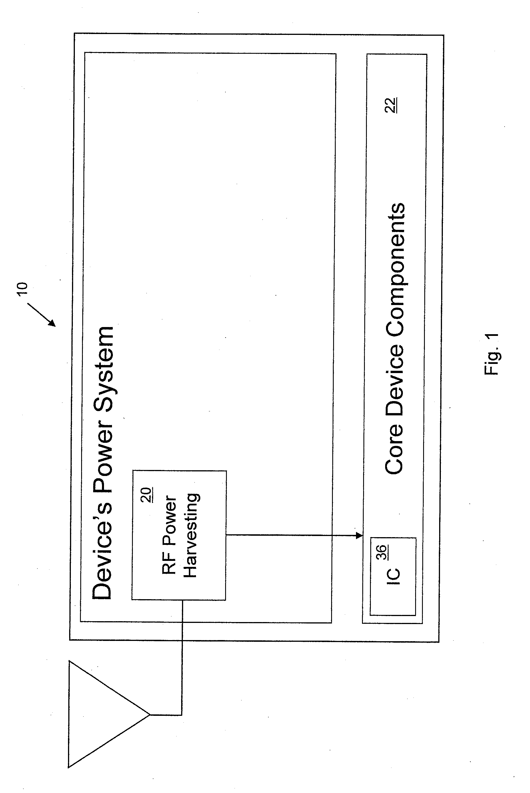 Powering devices using RF energy harvesting