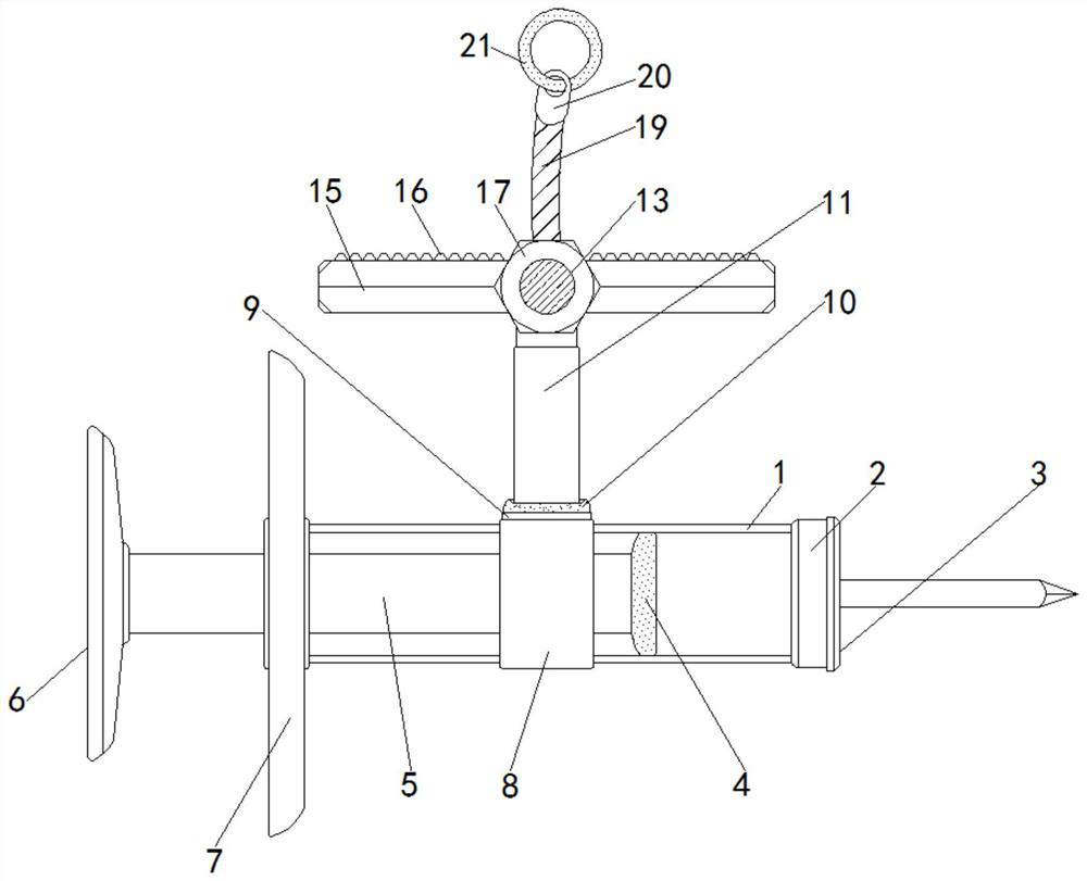 Hyaluronic acid injection device with high use convenience