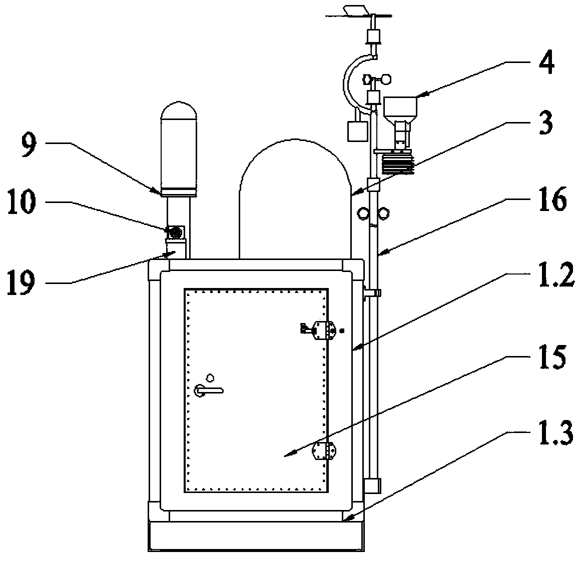 Fully automatic monitoring station for miniature radiation environment