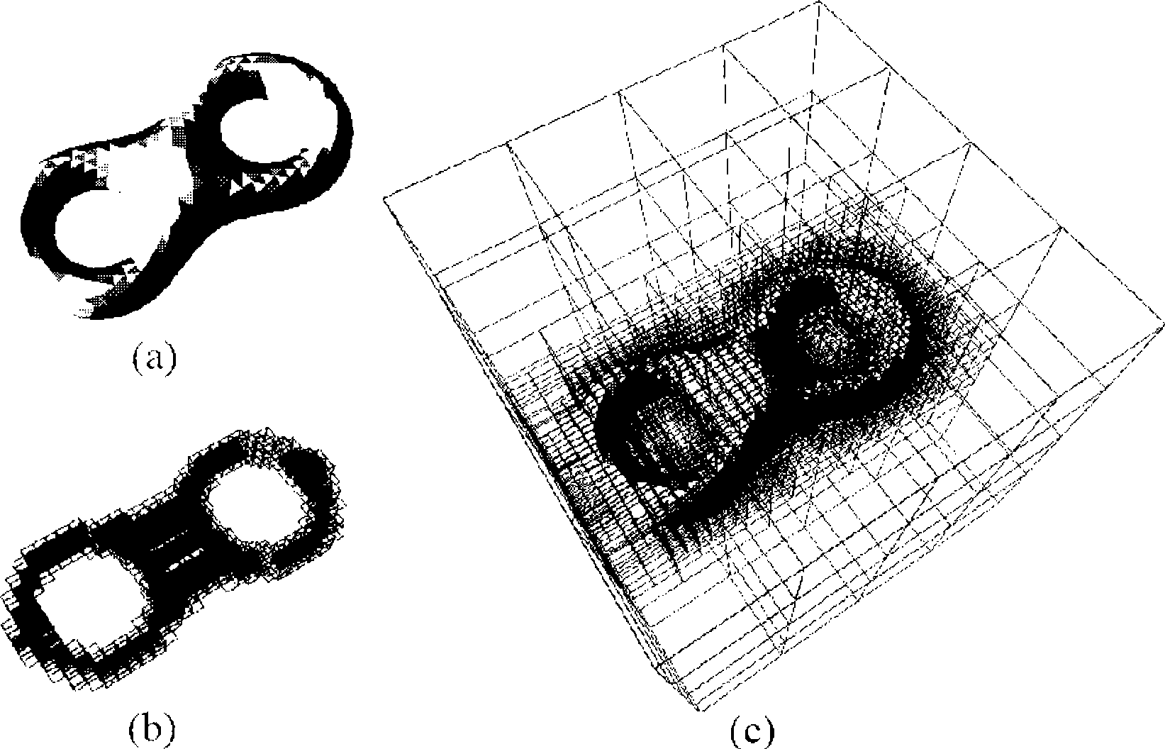 Method for building grid surface by point cloud