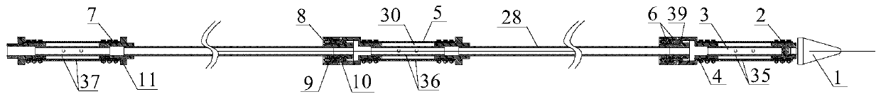 Pressurized water experiment equipment and method based on coal body or rock-body loose circle detection