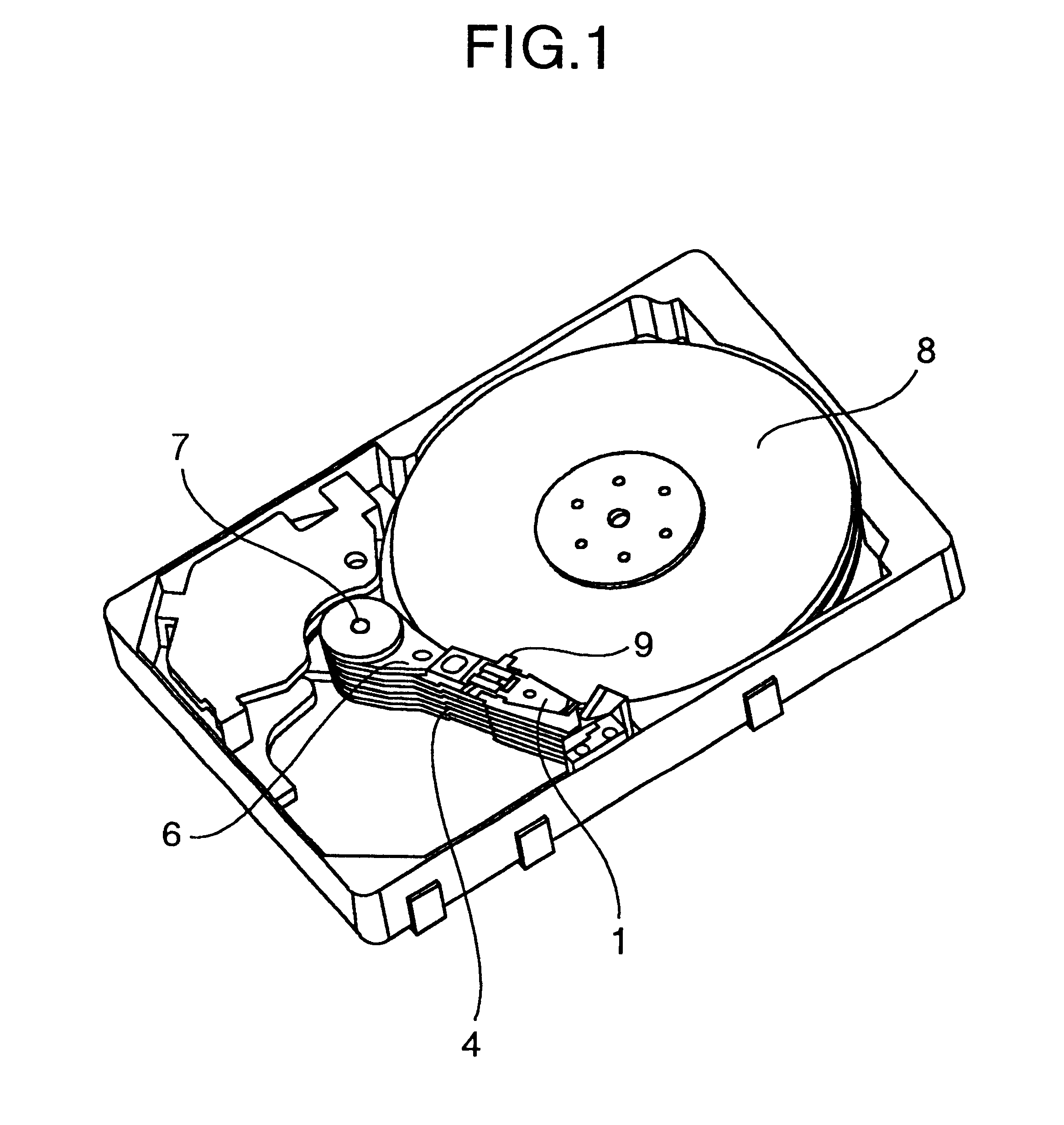 Magnetic disk unit including temperature sensing of IC mounted on suspension