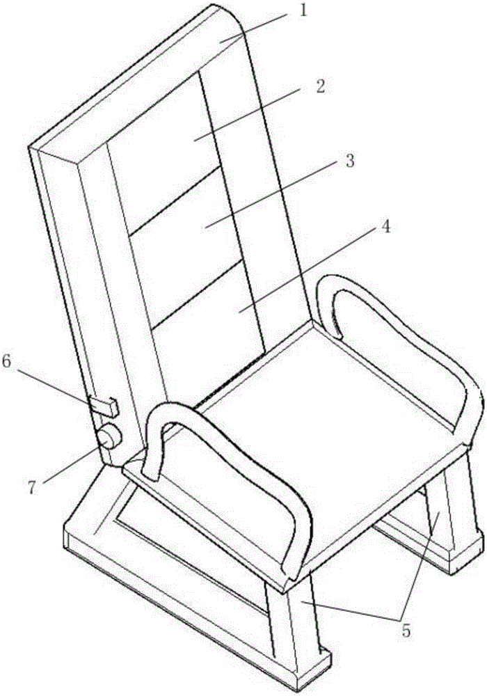 Adjustable massage seat of taxi