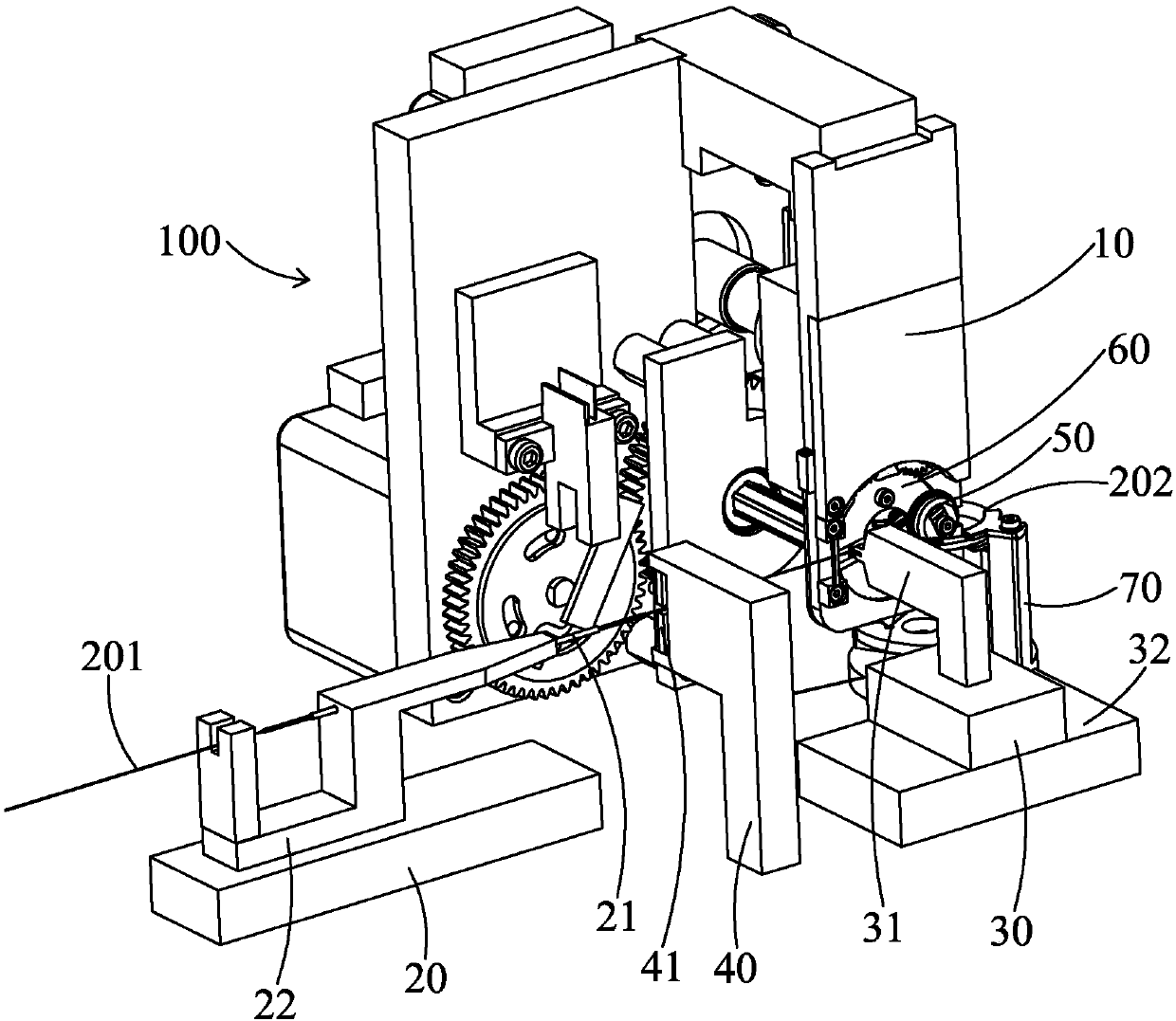 Automatic winding device and method thereof