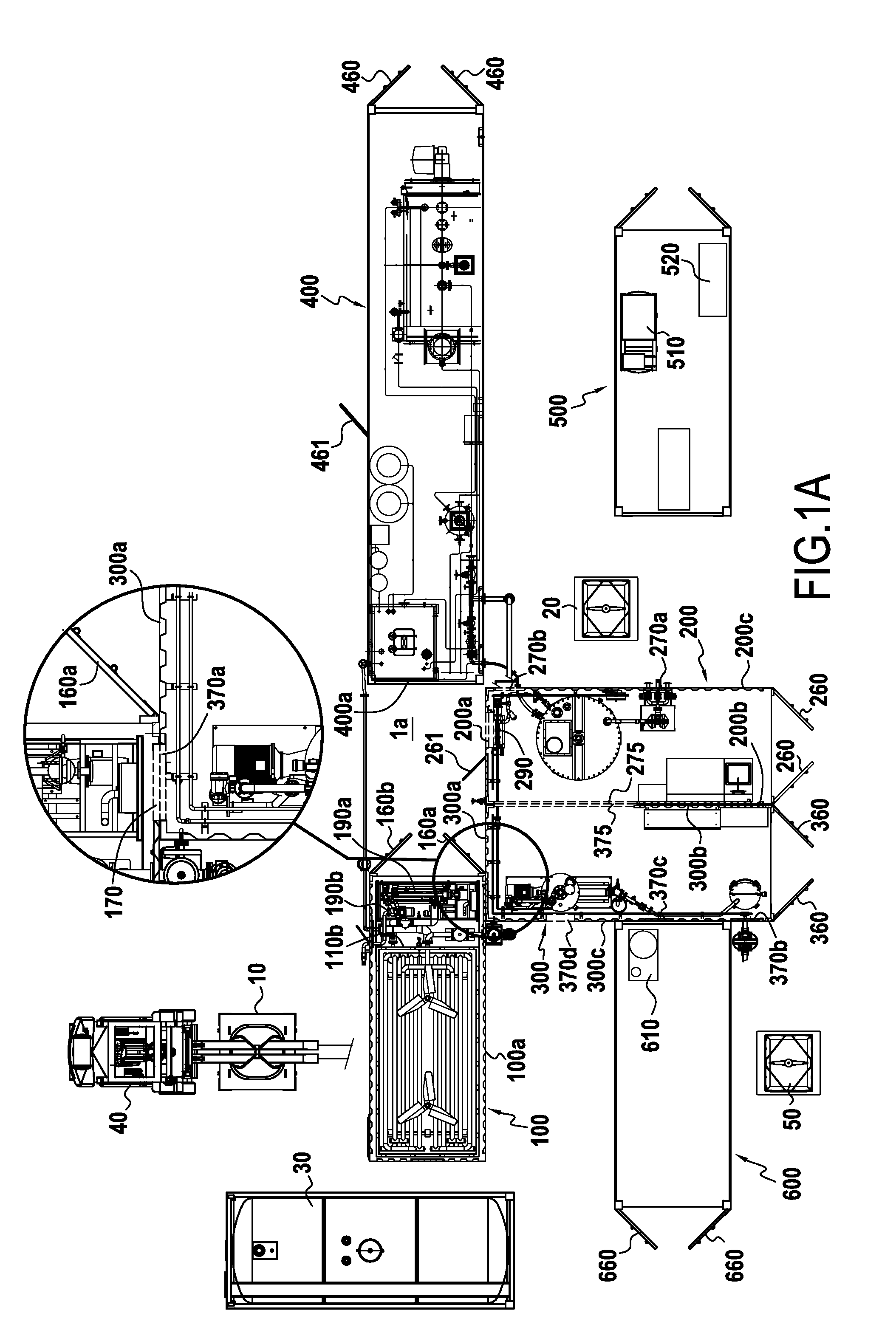 Modular installation for the manufacture of an explosive emulsion precursor