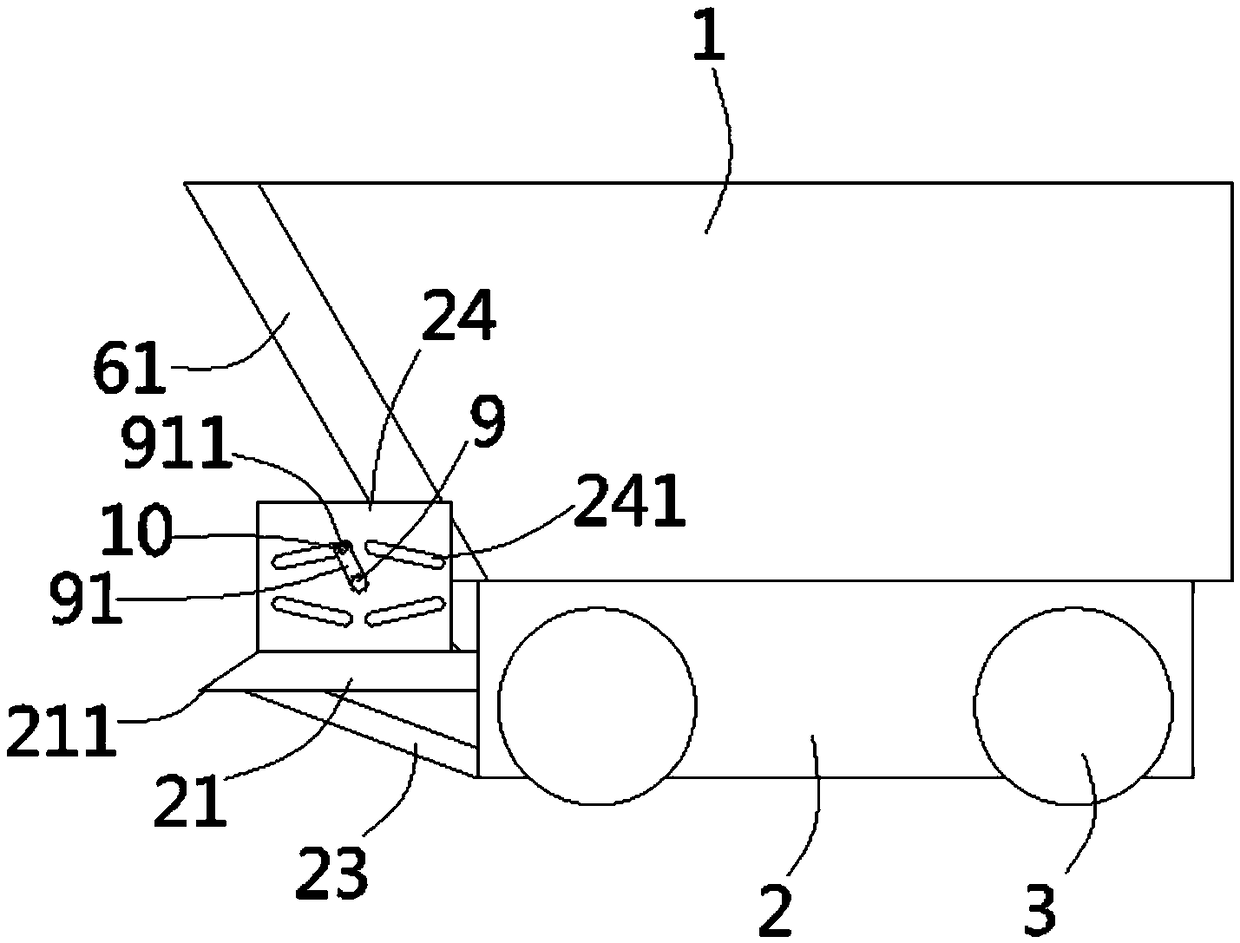 Mineral turnover car capable of discharging conveniently