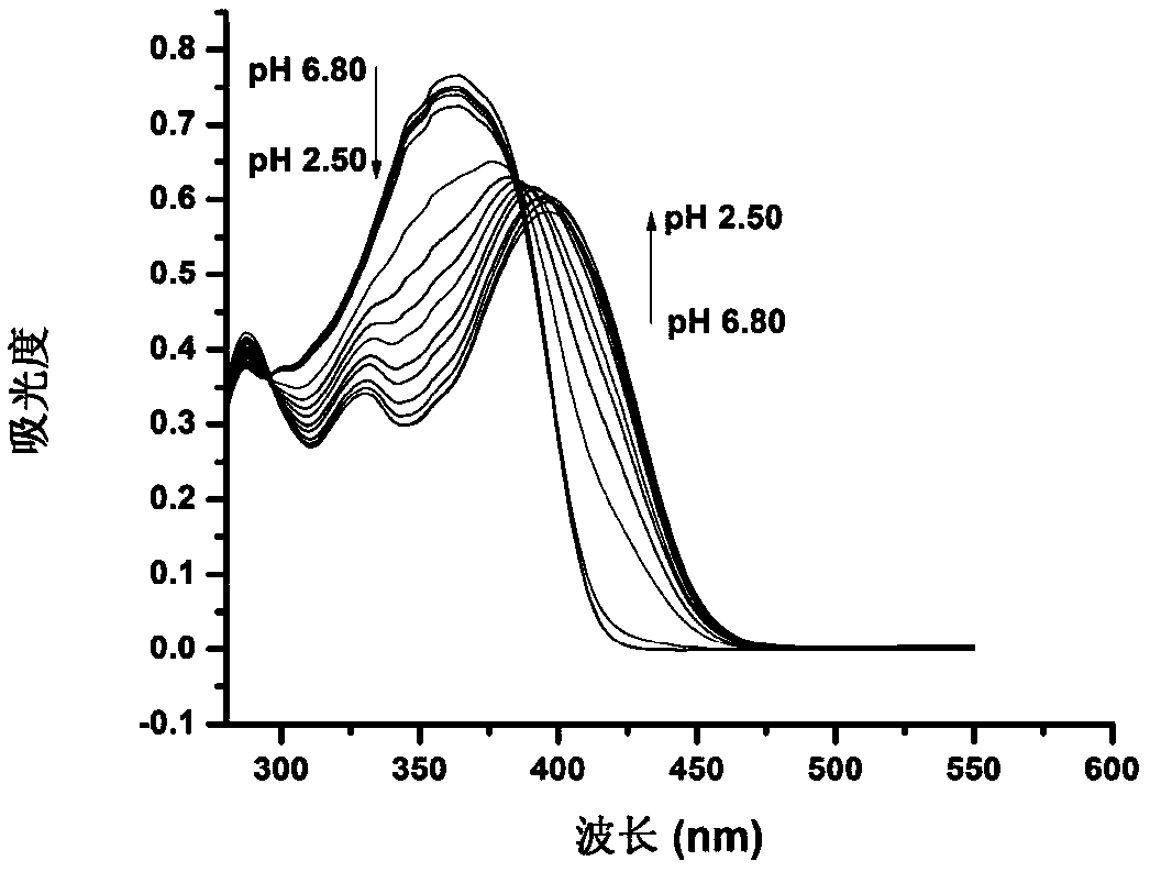 A kind of two-photon lysosome pH fluorescent probe and its preparation method and application