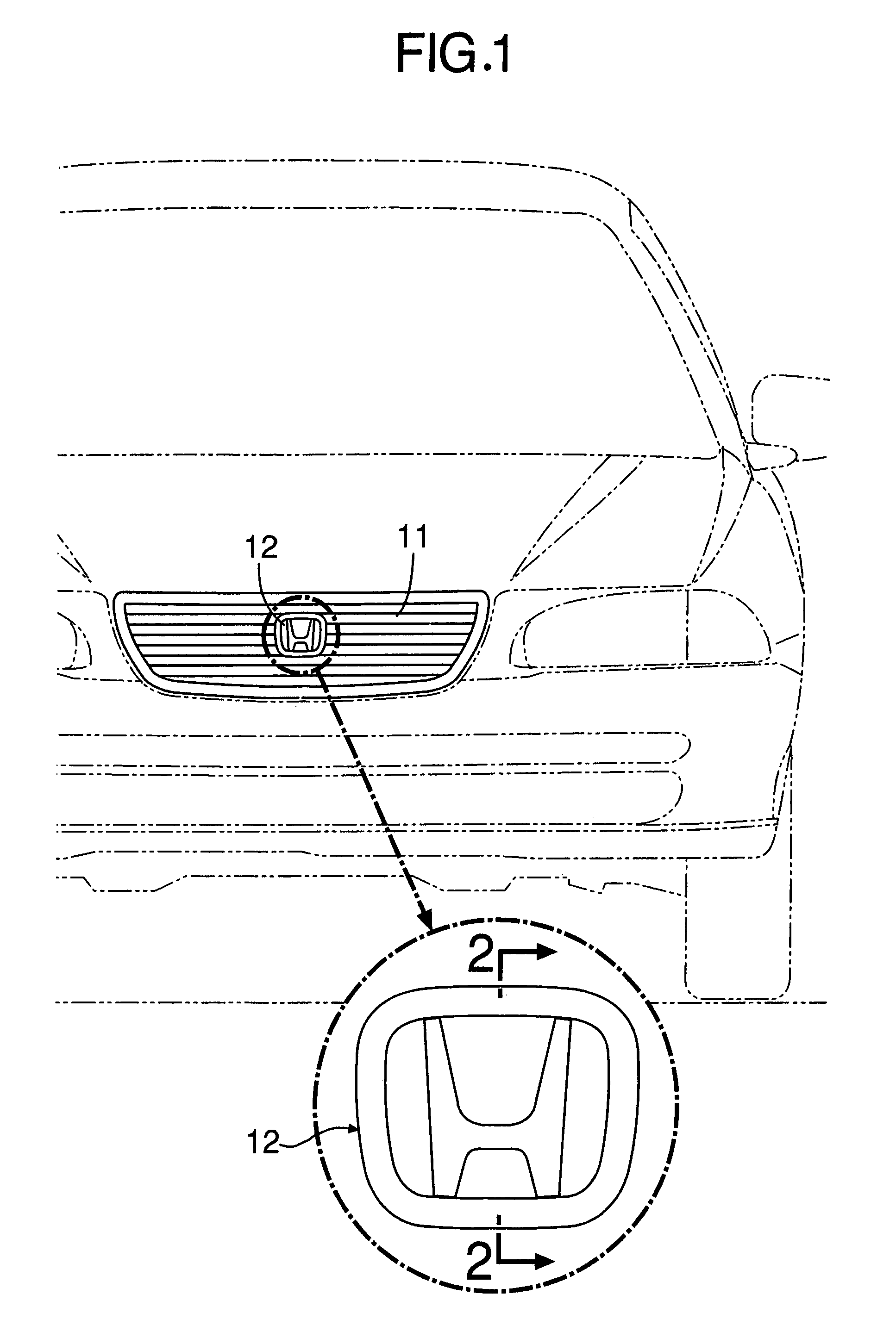 Exterior component disposed on front surface of radar device of vehicle