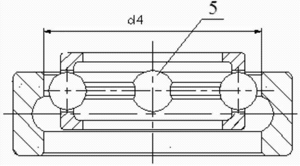 Method for machining circular hole alloy steel cage with inner-and-outer double fore shafts
