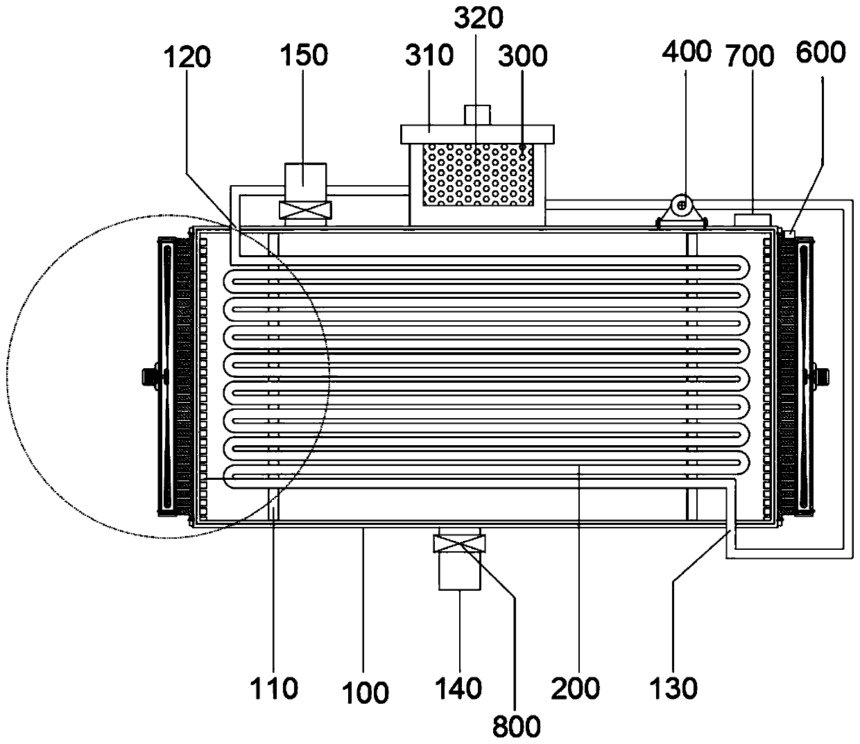 Hybrid internal combustion engine cooler