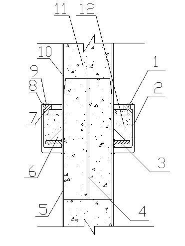 Concrete-filled steel tube connector and construction method thereof