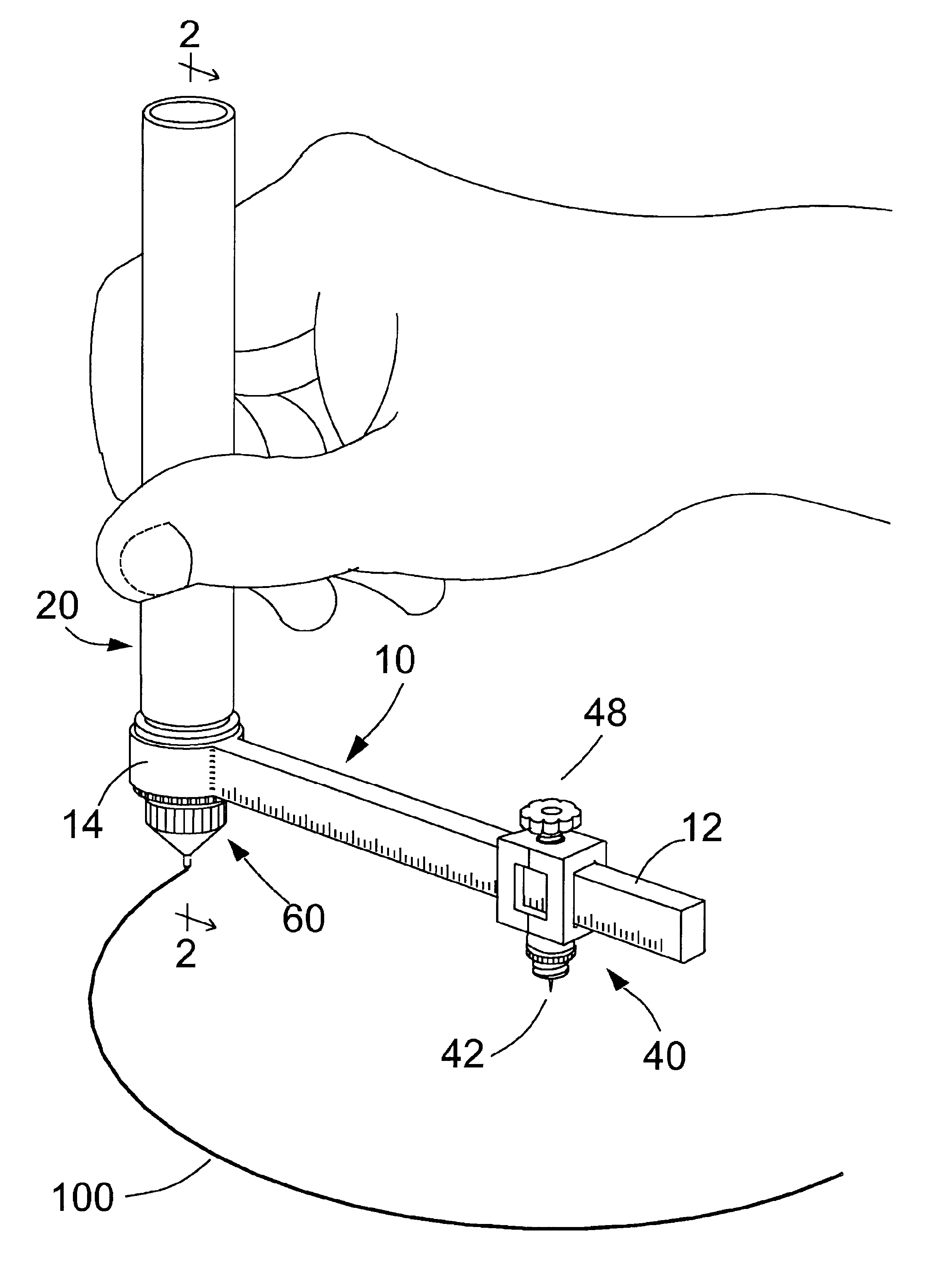 Drawing compass