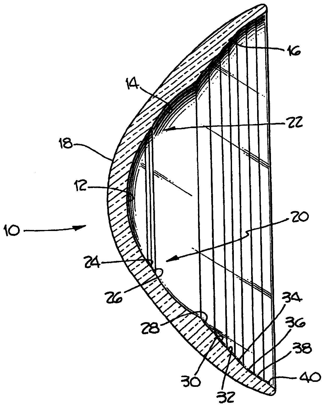 Corneal contact lens and method for treating myopia