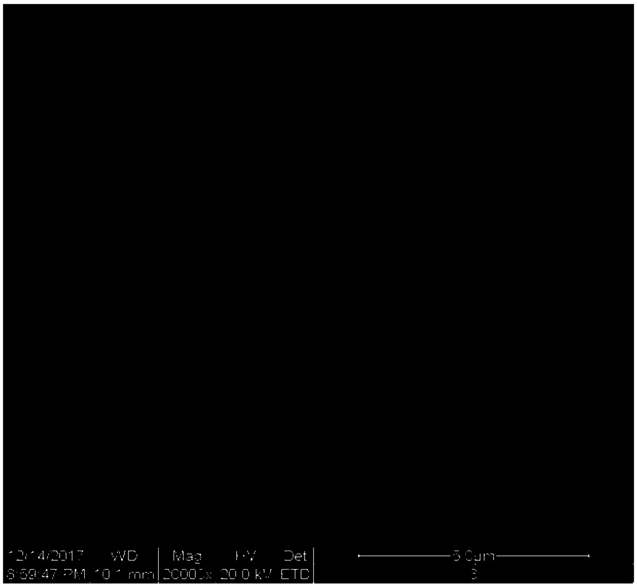 Synthesis method of solid waste multi-stage hole block body ECR-1 zeolite