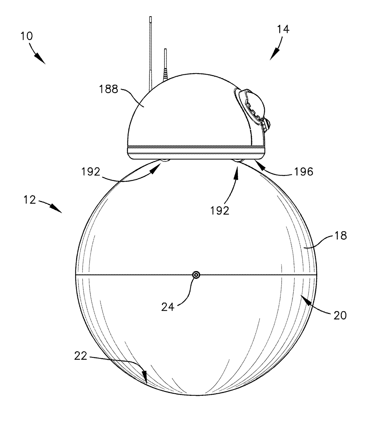 Spherical mobile robot with shifting weight steering