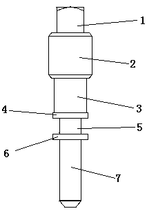 Novel adjusting rod structure of adjusting valve