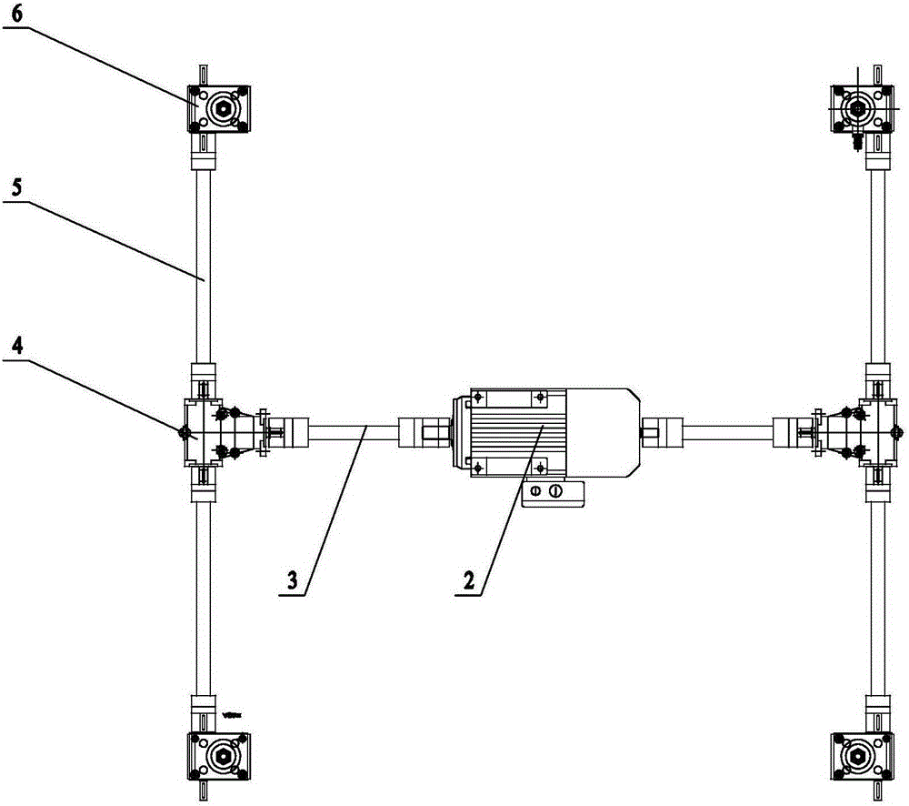 Four-guide-column type lifting machine