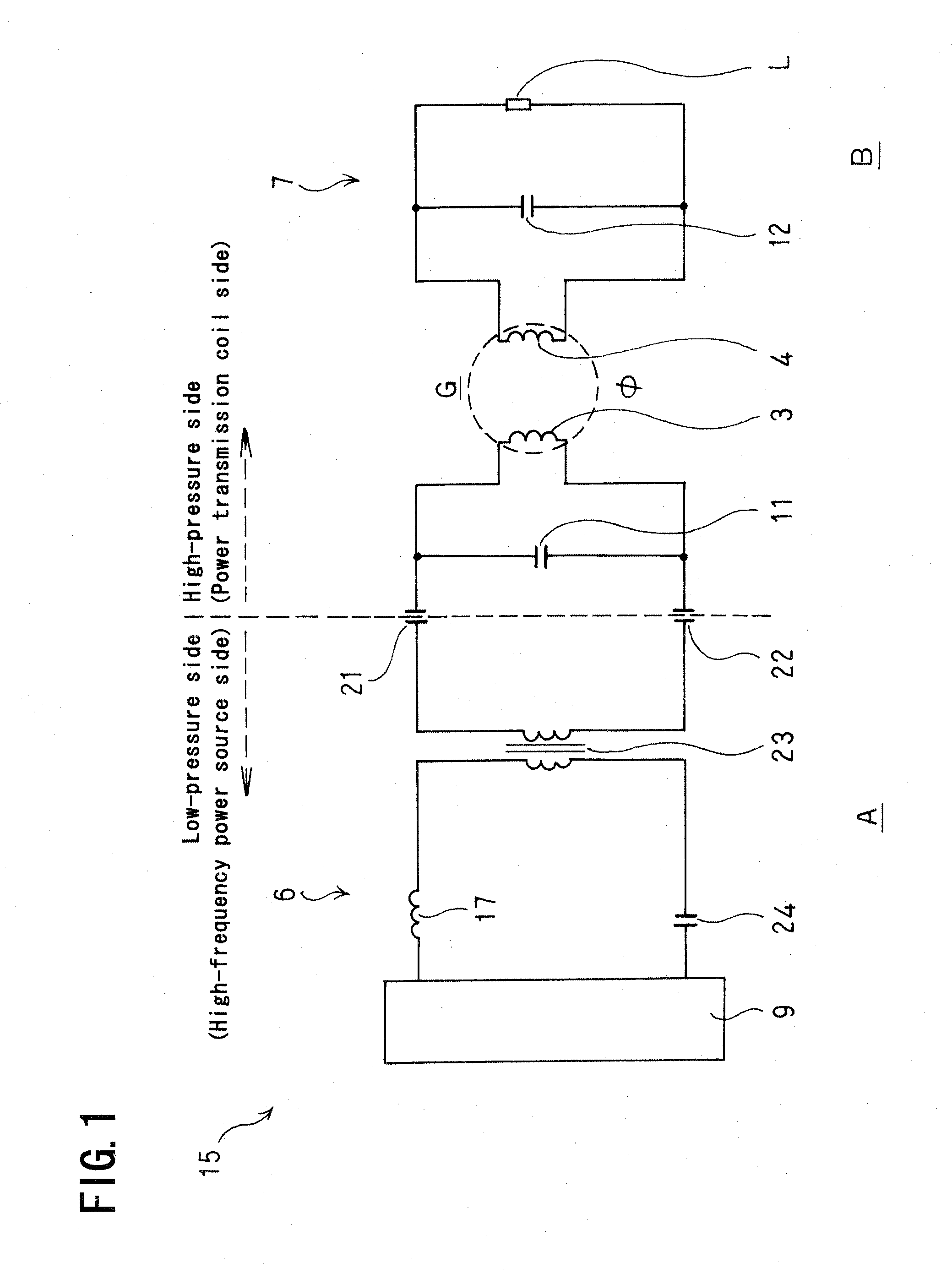 Non-contact power feeding apparatus of magnetic resonance method