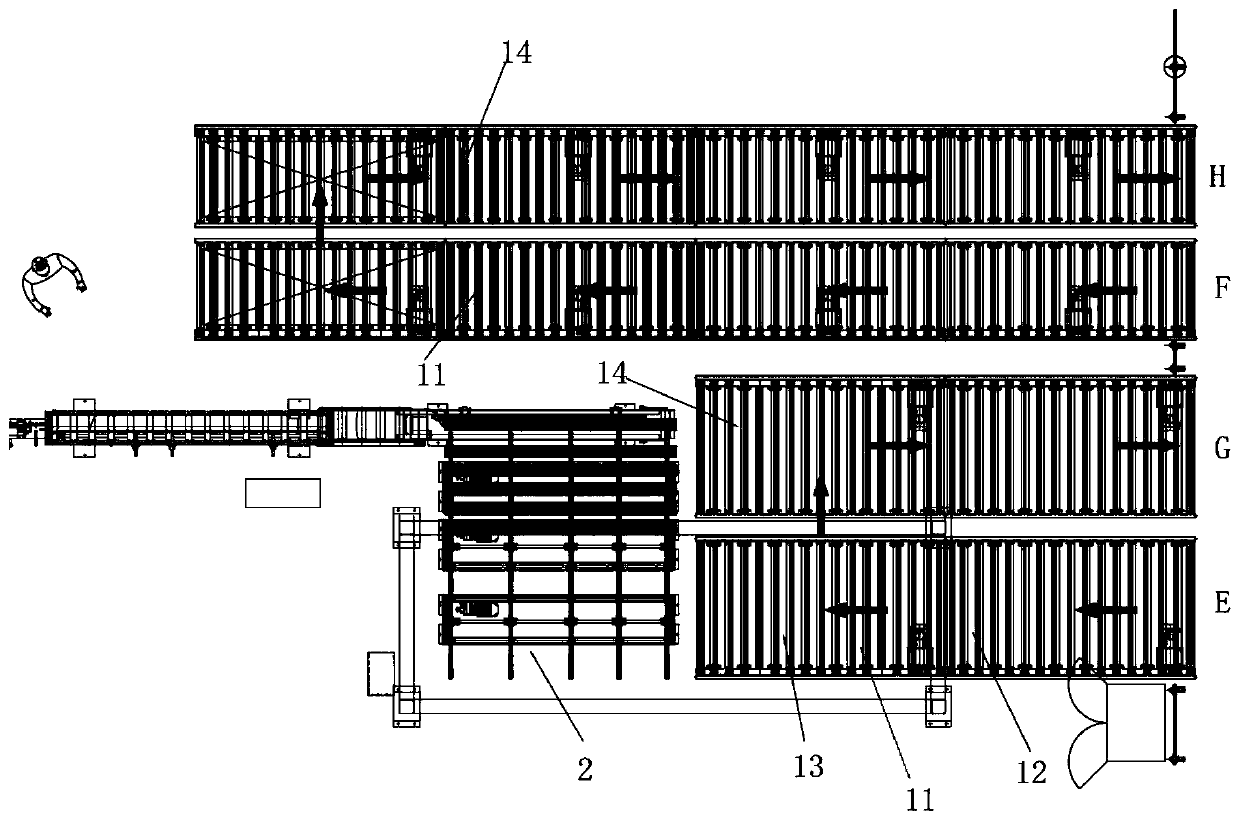 Intelligent line production system and cutting process thereof