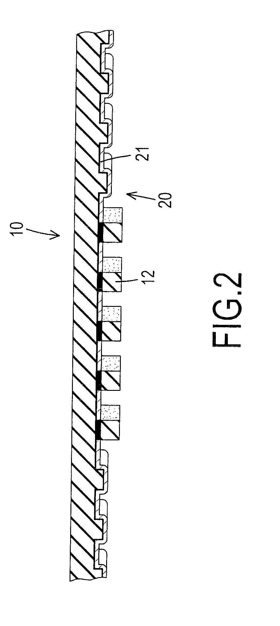 Outsole with an embedded fabric layer