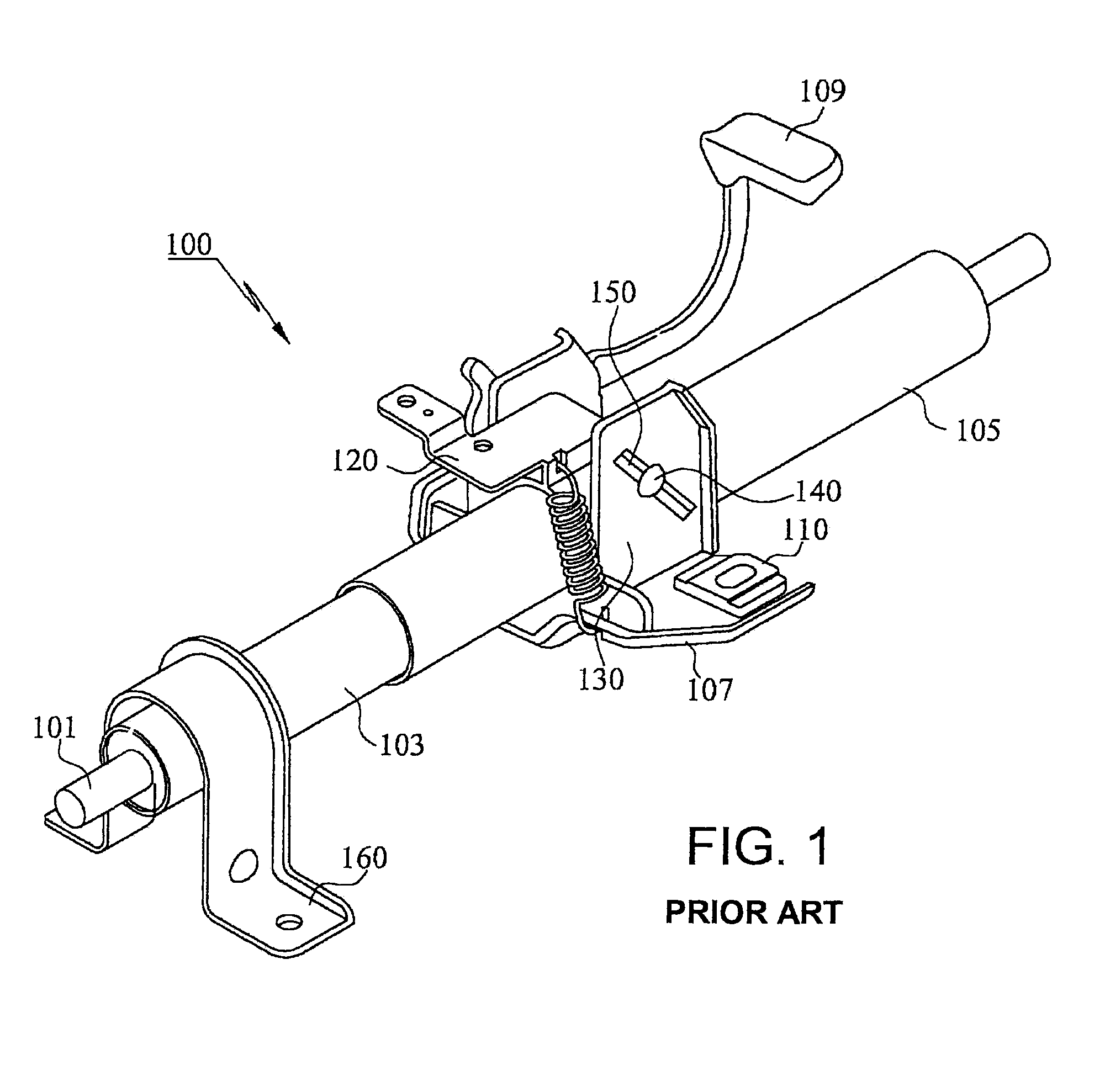 Tilt-and-telescope steering apparatus