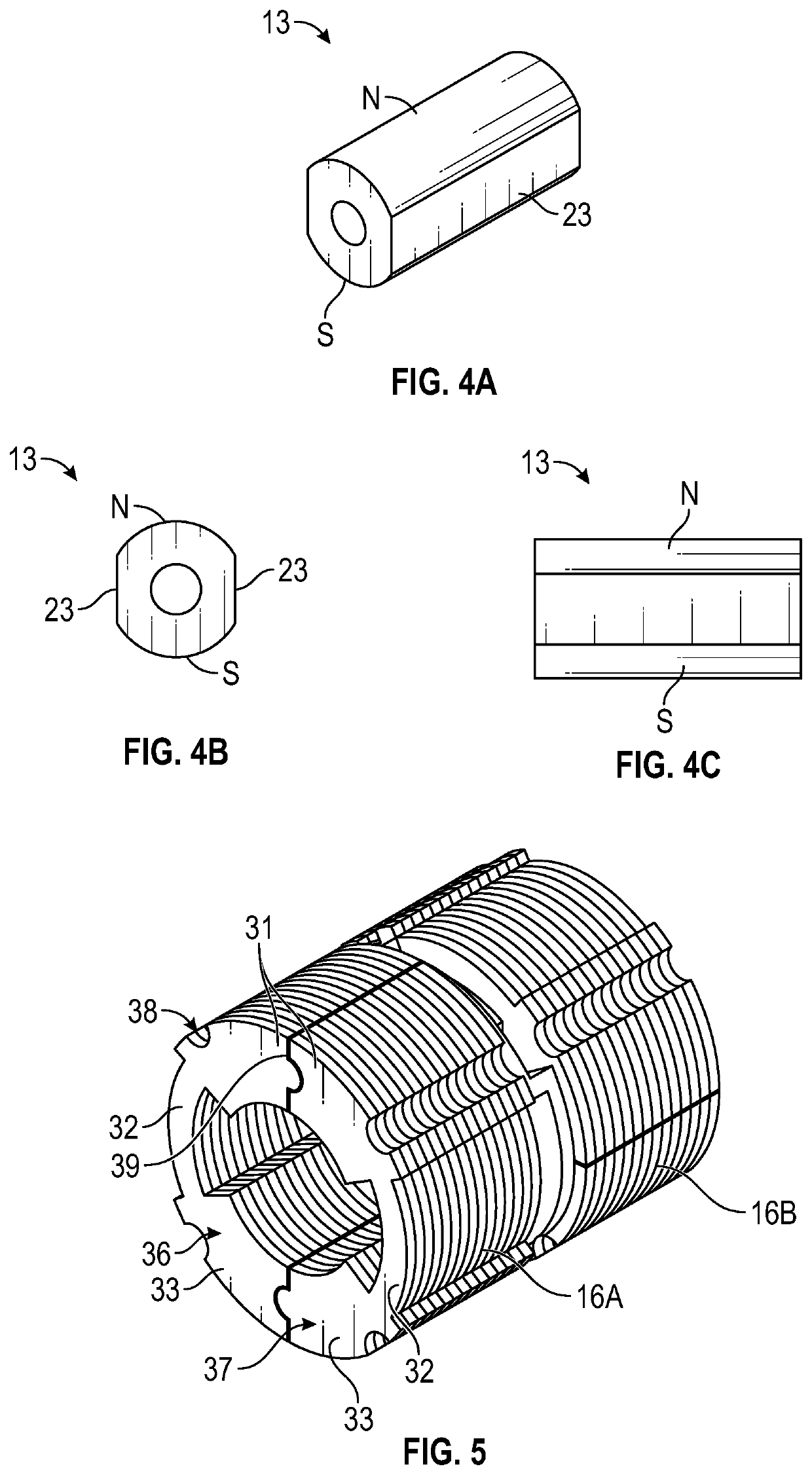 Miniature step motor with independent phase stators